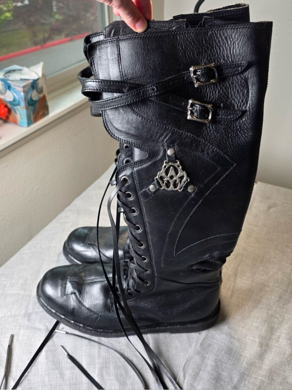Verillas Monolith Moto Boots Men Size 14 Black Combat Boots